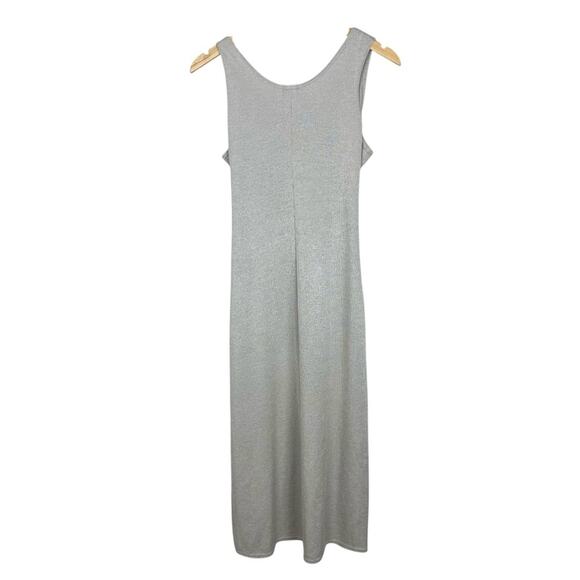 Vintage 90’s Scoop Neck Slip Midi Belted Chain Silver Dress Size 8 by K Studio - Picture 9 of 16